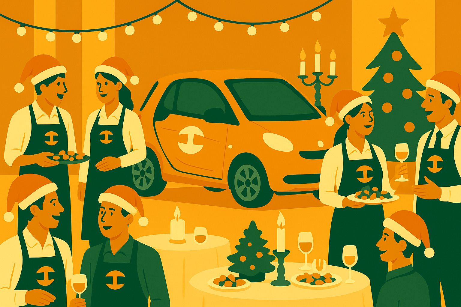 Firmenessen Weihnachten