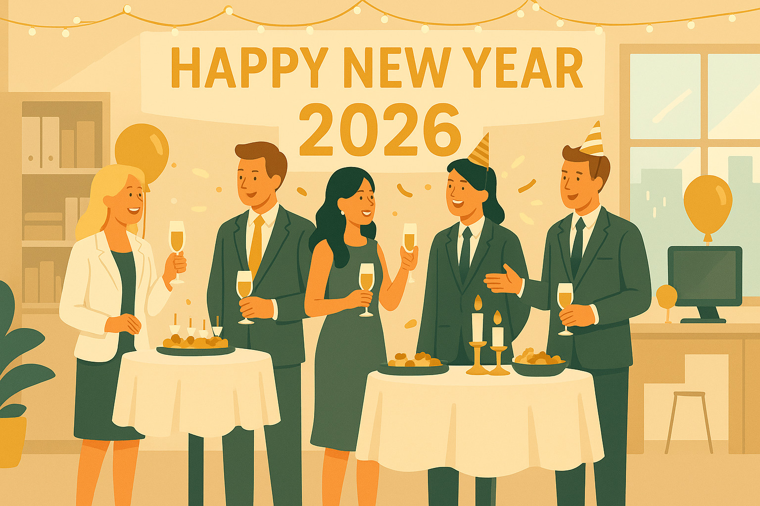 Neujahres Firmenapero Ideen